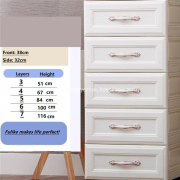 Plastic Drawer Storage Cabinet Finishing Cabinet